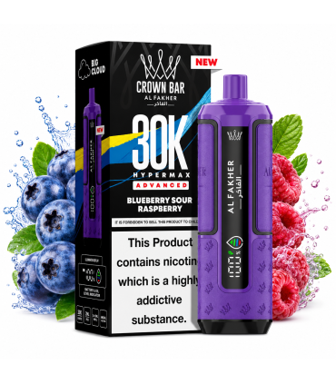 Al Fakher 30K Hypermax Advanced Blueberry Sour Raspberry Puff