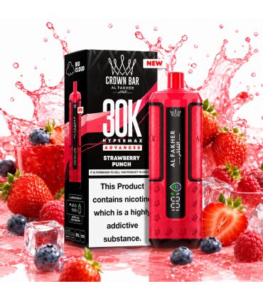 Al Fakher Strawberry Punch 30K Hypermax Puff | 30000 Çekim