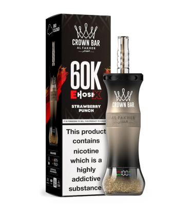 Al Fakher E-Hose X 60K Strawberry Punch Çilek Nargile