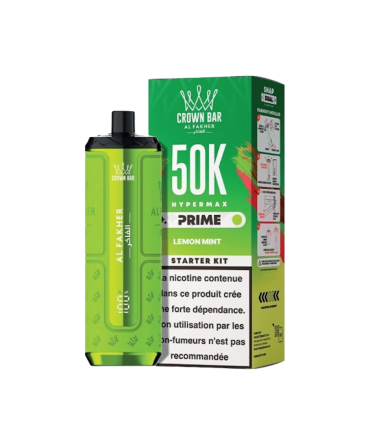 Al Fakher Hyper Max Prime Lemon Mint 50000 Puff | Puff50