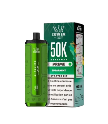 Al Fakher Hyper Max Prime Spearmint 50000 Puff | Puff50
