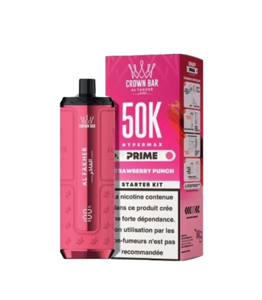 # Al Fakher Hyper Max Prime Strawberry Punch 50000 Puff Al Fakher Hyper Max Prime Strawberry Punch, olgun çileğin tatlı ve hafi